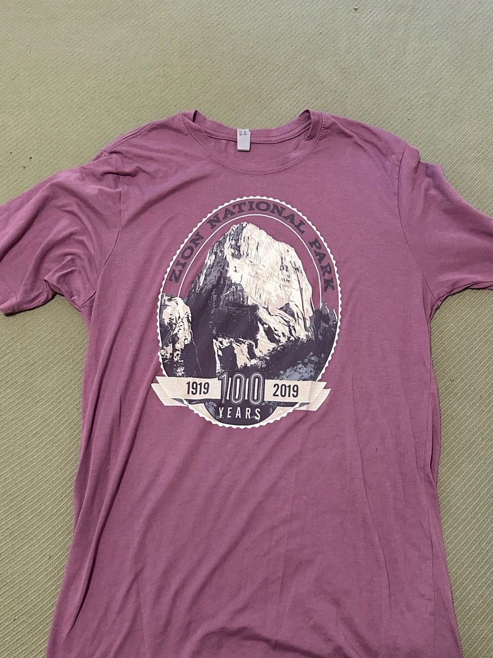 Zion National Park Centennial Graphic Tee - Mauve